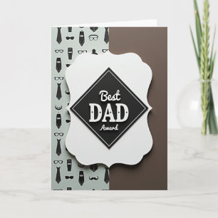 Stylish Dad Accolade Design Card