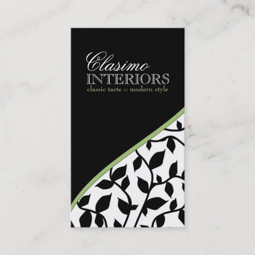 Customizable Stylish Damask Business Cards