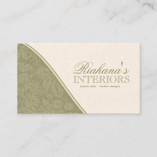 Stylish Damask Business Cards