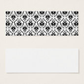 Stylish Damask Design, Black and White. (Front & Back)