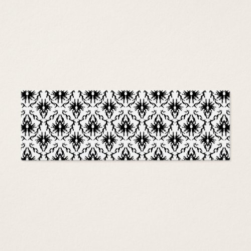 Stylish Damask Design, Black and White. Business Card Templates