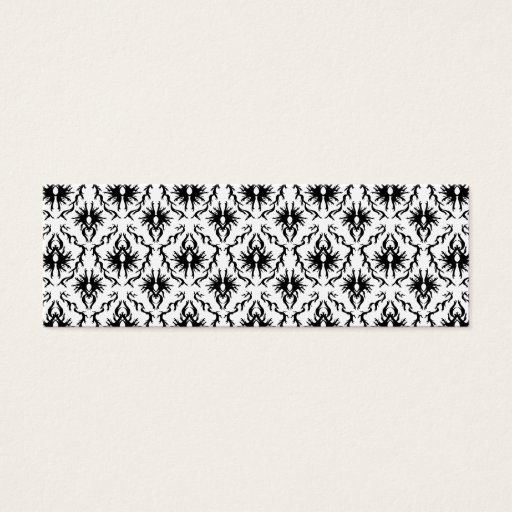 Customizable Stylish Damask Design, Black and White. Business Card Templates