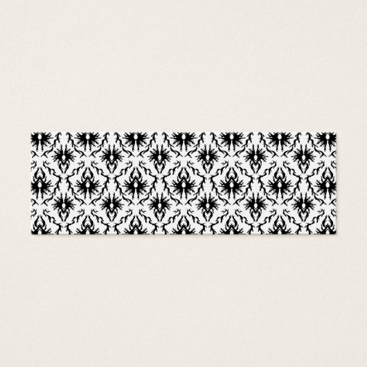 Stylish Damask Design, Black and White. (Front)