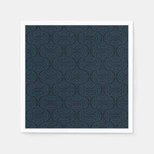 Stylish dark blue in art deco style. napkins