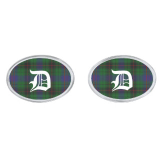 Stylish Davidson Plaid Monogram Cuff Links
