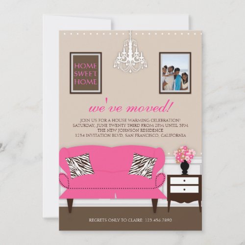 Stylish Decor Housewarming Invite