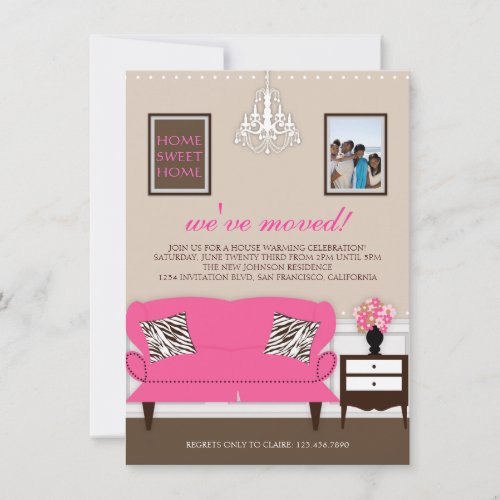 Stylish Decor Housewarming Invite