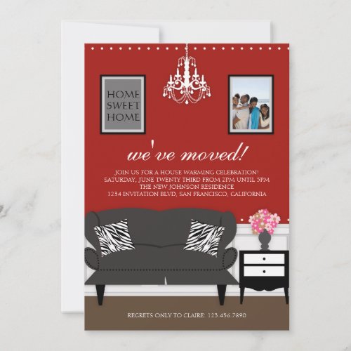 Stylish Decor Housewarming Invite