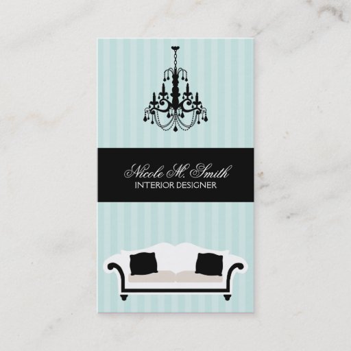Customizable Stylish Decor Interior Designer Cards Business Cards