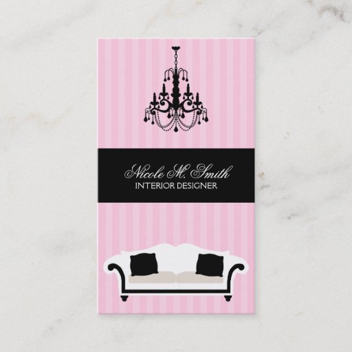 Customizable Stylish Decor Interior Designer Cards Business Cards