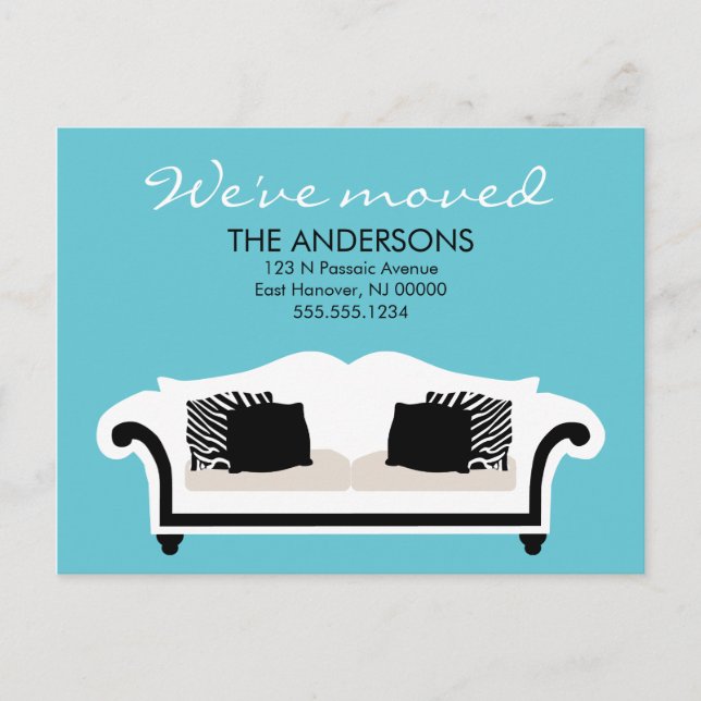 Stylish Decor Moving Announcements (Front)