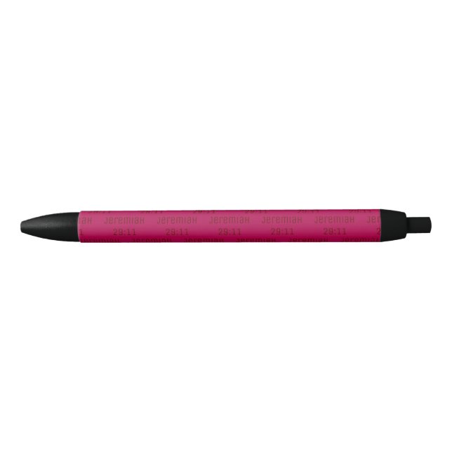 Stylish Deep Magenta Pink JEREMIAH 29 11 Pen (Front)