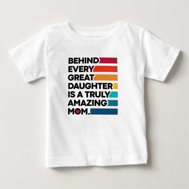 Stylish Design Expression text for Mothers day  Baby T-Shirt (Front)