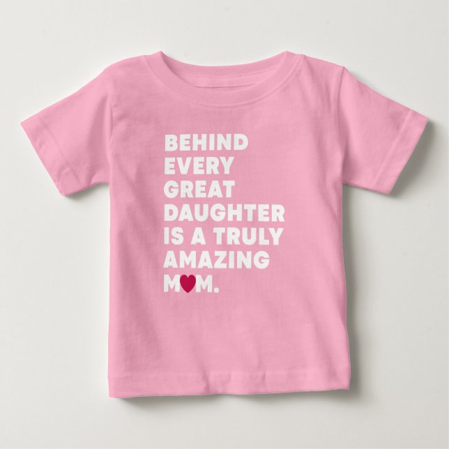 Stylish Design Expression text for Mothers day  Baby T-Shirt (Front)