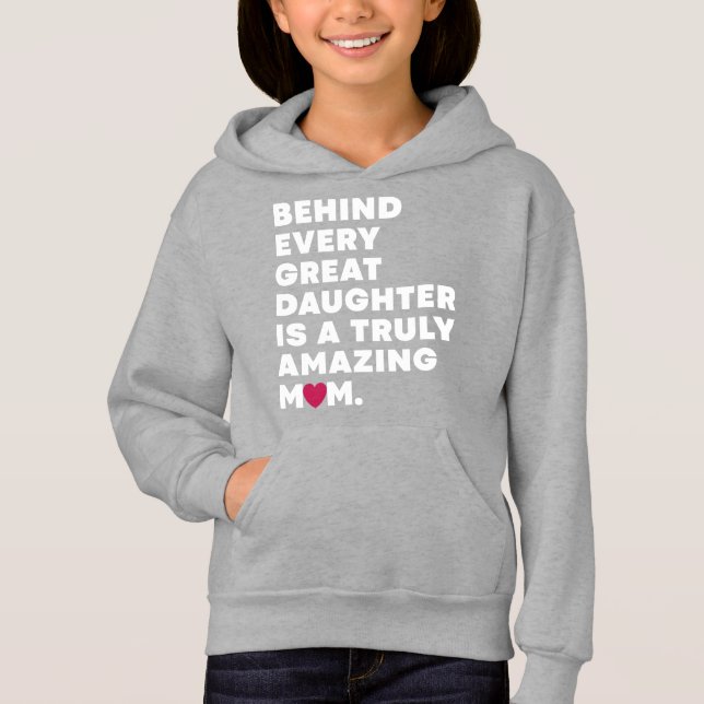 Stylish Design Expression text for Mothers day Hoodie (Front)