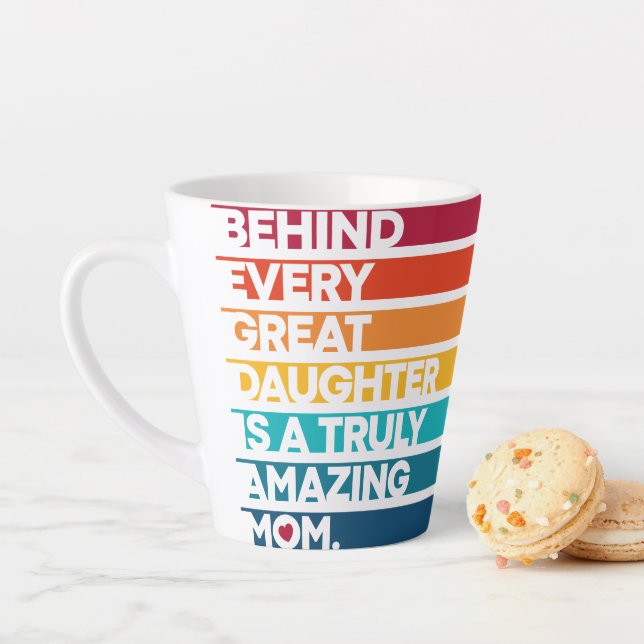 Stylish Design Expression text for Mothers day  Latte Mug (In Situ)