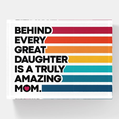 Stylish Design Expression text for Mothers day Paperweight