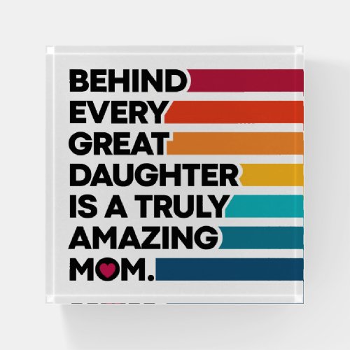 Stylish Design Expression text for Mothers day  Paperweight