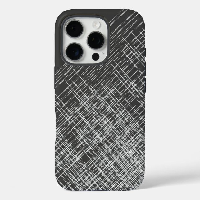 Stylish Design on Dark Gray Case-Mate iPhone Case (Back)