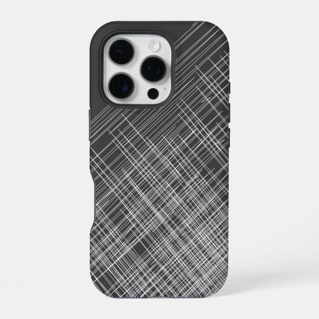 Stylish Design on Dark Gray Iphone Case (Back)
