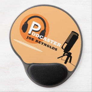Stylish Design, Podcaster, Podcast Gel Mouse Pad