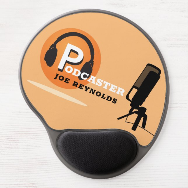 Stylish Design, Podcaster, Podcast Gel Mouse Pad (Front)