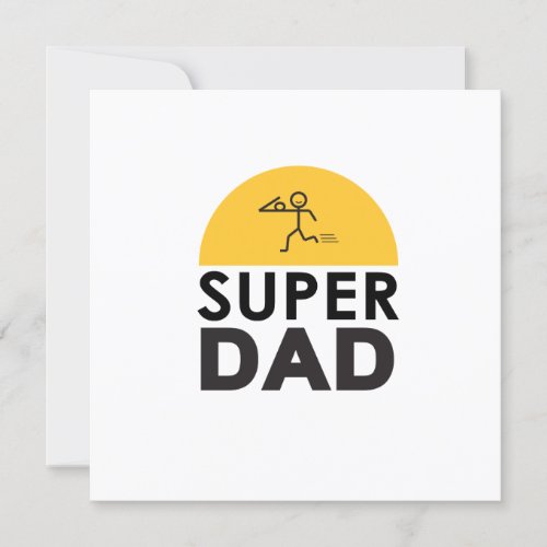 Stylish Design SUPER DAD Personalized Wishes