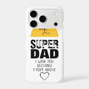 Stylish Design "SUPER DAD" Personalized Wishes iPhone 17 Pro Case
