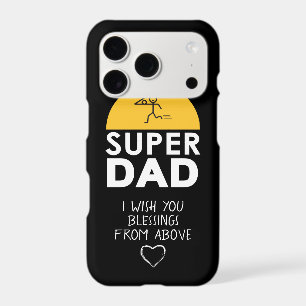 Stylish Design "SUPER DAD" Personalized Wishes iPhone 17 Pro Case