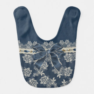Stylish designer Blue And Cream, Baby Bib