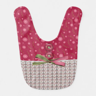 Stylish Designer False Frill and Button, Baby Bib