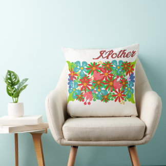 Stylish Designs Honoring Mom Throw Pillow