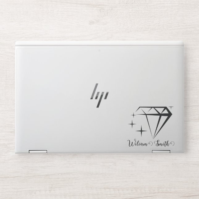 Stylish Dimond Monogram  HP Laptop Skin (Front)