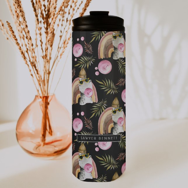 Stylish Dinosaur Pattern | Monogram Tumbler (Creator Uploaded)