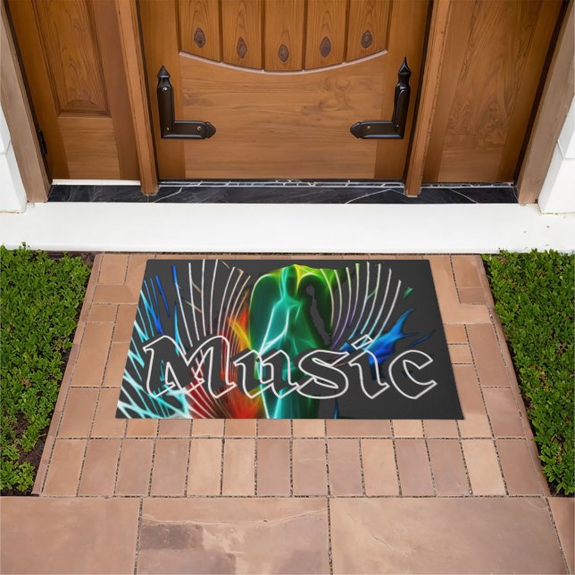 Stylish DJs Sound Pattern Doormat (Outdoor)
