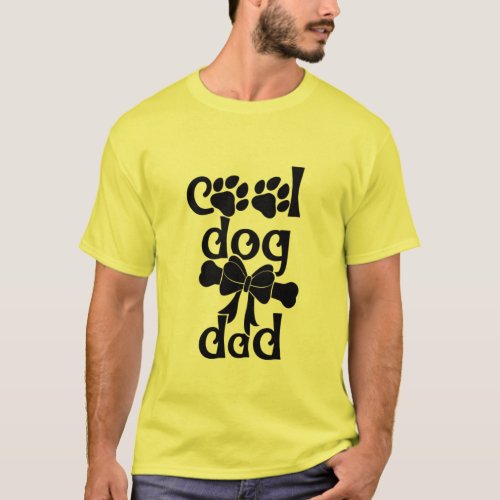 Stylish Dog Dad Shirt _ Trendy Canine Lover Tee