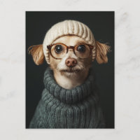 Stylish Dog in Cozy Outfit