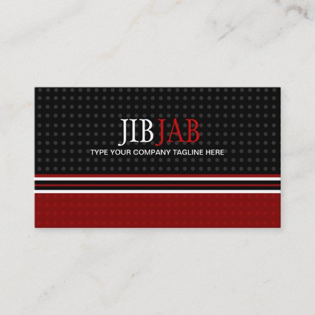 Stylish Dots - Business Card (Front)