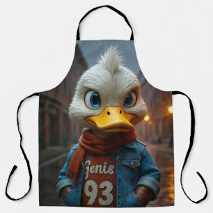 Stylish Duck in the City All-Over Print Apron