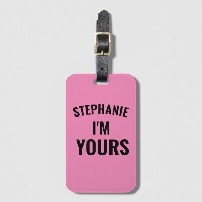 Stylish & Durable Custom Luggage Tags personalized (Front Vertical)