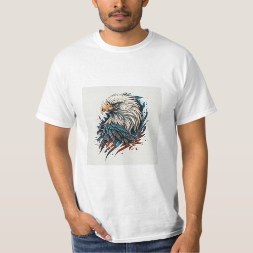 Stylish Eagle Print T_Shirt Elevate Your Wardrob T_Shirt