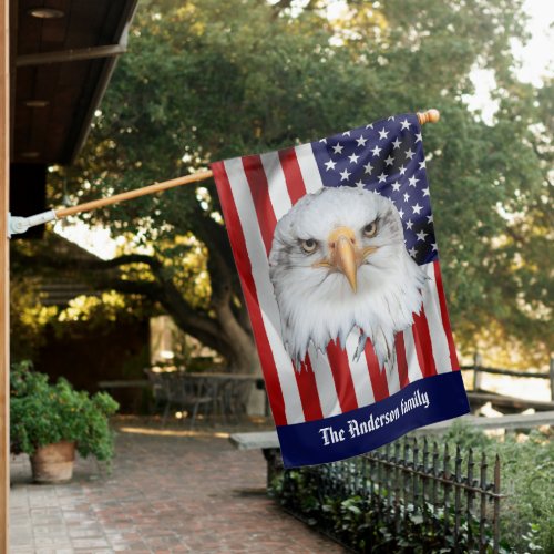 Stylish Eagle The American Flag Patriotic House Flag