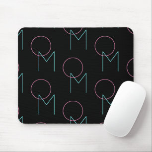Stylish Editable Any Two Modern Tiled Initials  Mouse Pad