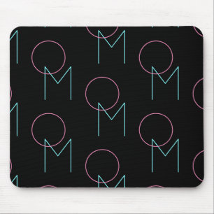 Stylish Editable Any Two Modern Tiled Initials  Mouse Pad
