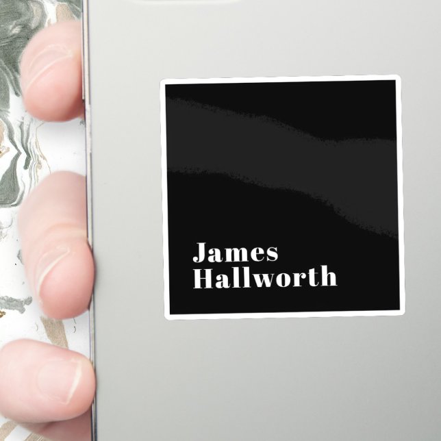 Stylish Editable Retro Modern Name (or other text) Sticker (Creator Uploaded)