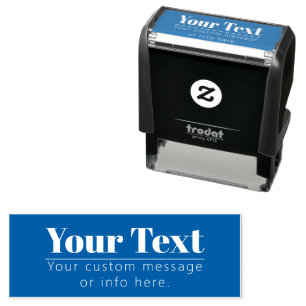 Stylish Editable Retro-modern Text Color options Self-inking Stamp