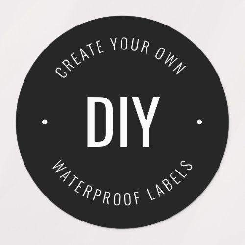 Stylish Editable Text  Colors Waterproof Labels