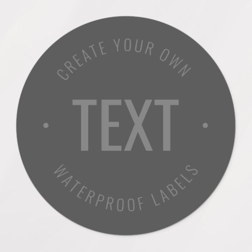 Stylish Editable Text  Colors Waterproof Labels