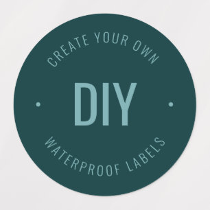 Stylish Editable Text & Colors Waterproof Labels