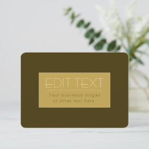Stylish Editable Text Template Vintage Gold